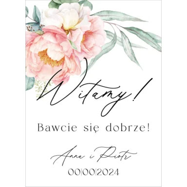 Tablica powitalna Misty w76, rozmiar do wyboru