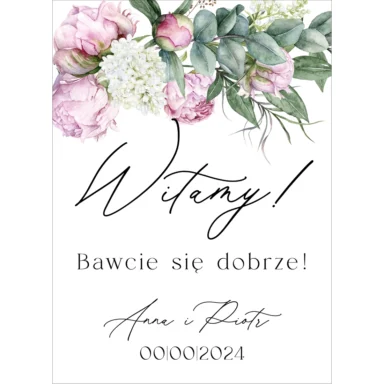 Tablica powitalna Misty w78, rozmiar do wyboru