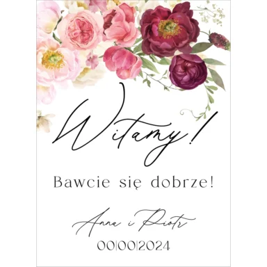 Tablica powitalna Misty w8, rozmiar do wyboru