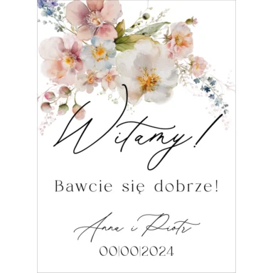 Tablica powitalna Misty w80, rozmiar do wyboru
