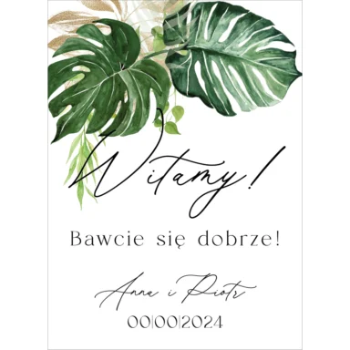 Tablica powitalna Misty w81, rozmiar do wyboru