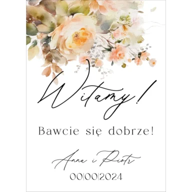 Tablica powitalna Misty w85, rozmiar do wyboru