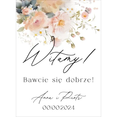 Tablica powitalna Misty w86, rozmiar do wyboru