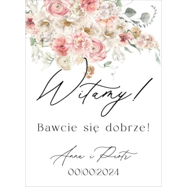 Tablica powitalna Misty w9, rozmiar do wyboru