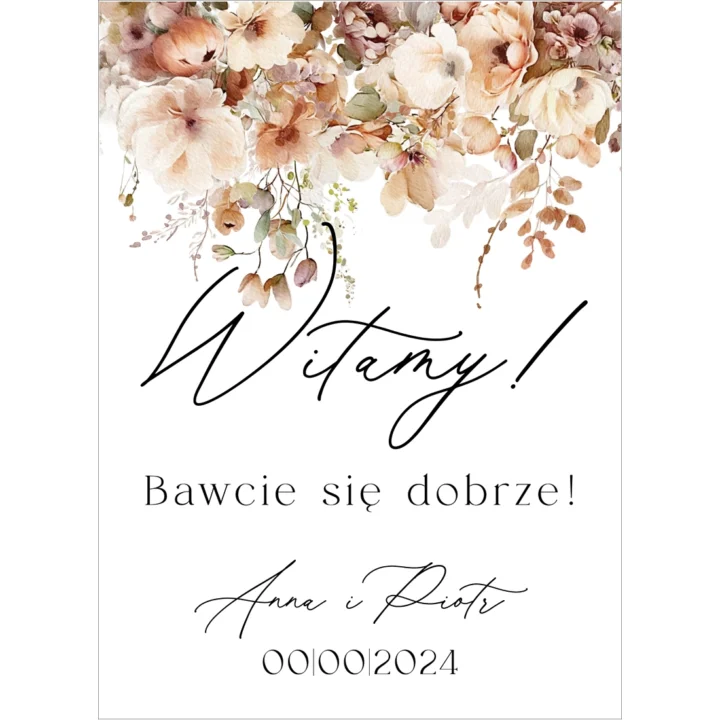 Tablica powitalna Misty w92, rozmiar do wyboru