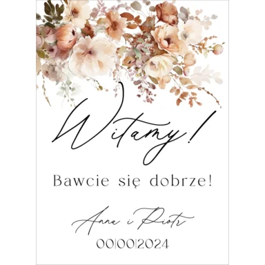 Tablica powitalna Misty w93, rozmiar do wyboru