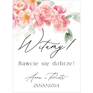 Tablica powitalna Misty w94, rozmiar do wyboru