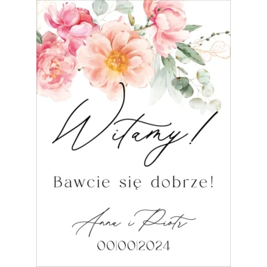 Tablica powitalna Misty w95, rozmiar do wyboru