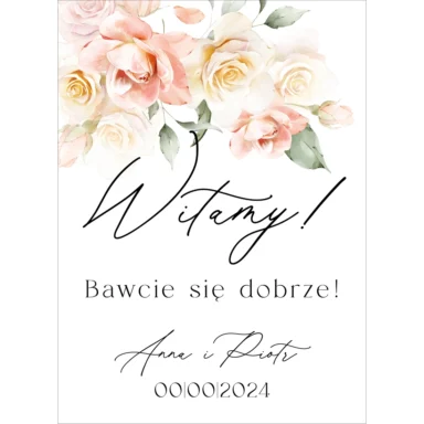 Tablica powitalna Misty w96, rozmiar do wyboru