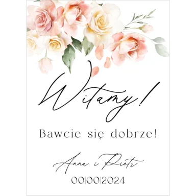 Tablica powitalna Misty w97, rozmiar do wyboru