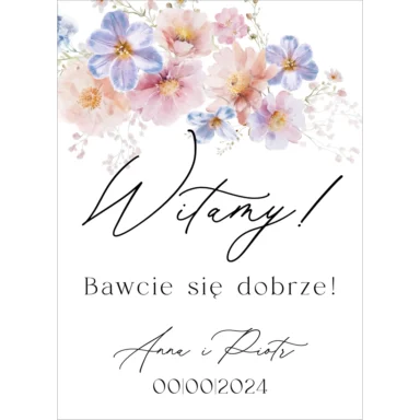 Tablica powitalna Misty w98, rozmiar do wyboru