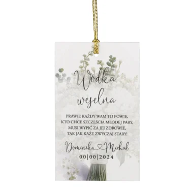 Zawieszki do zaproszeń z kalką i nitem w10