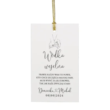 Zawieszki do zaproszeń z kalką i nitem w100