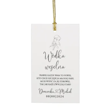 Zawieszki do zaproszeń z kalką i nitem w102