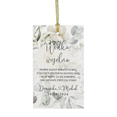 Zawieszki do zaproszeń z kalką i nitem w107