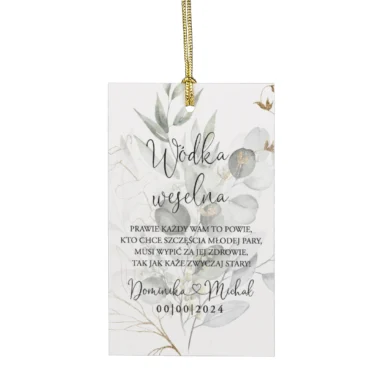 Zawieszki do zaproszeń z kalką i nitem w108
