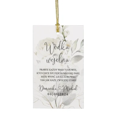 Zawieszki do zaproszeń z kalką i nitem w109