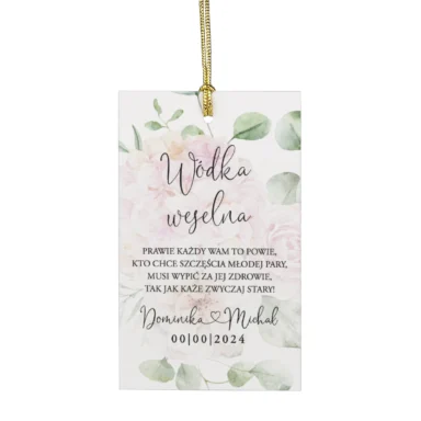 Zawieszki do zaproszeń z kalką i nitem w111