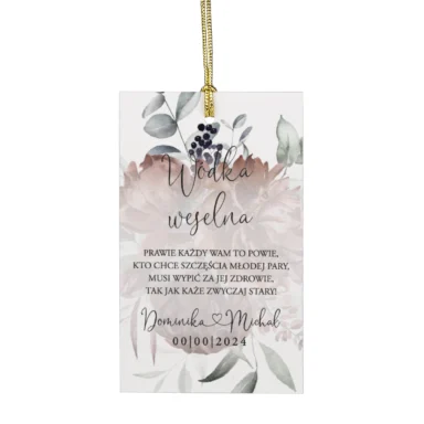 Zawieszki do zaproszeń z kalką i nitem w112