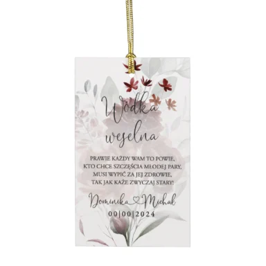 Zawieszki do zaproszeń z kalką i nitem w113