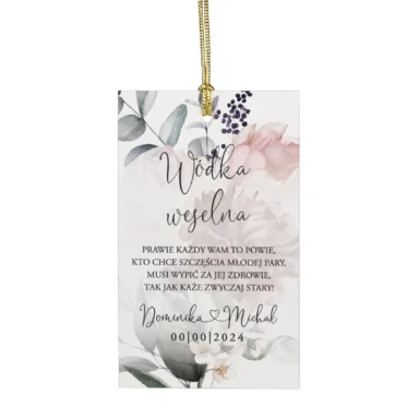 Zawieszki do zaproszeń z kalką i nitem w114