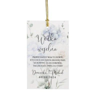 Zawieszki do zaproszeń z kalką i nitem w118