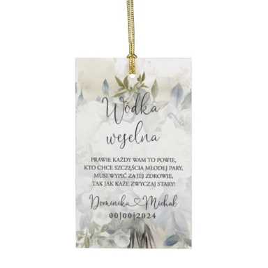 Zawieszki do zaproszeń z kalką i nitem w13