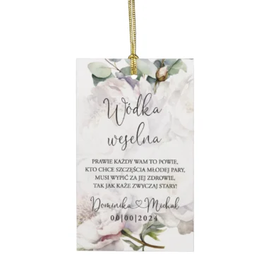 Zawieszki do zaproszeń z kalką i nitem w136