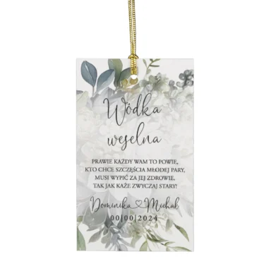 Zawieszki do zaproszeń z kalką i nitem w18