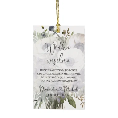 Zawieszki do zaproszeń z kalką i nitem w19
