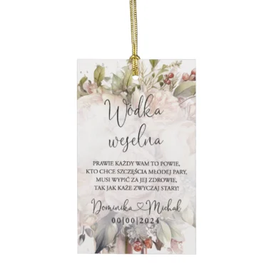 Zawieszki do zaproszeń z kalką i nitem w29
