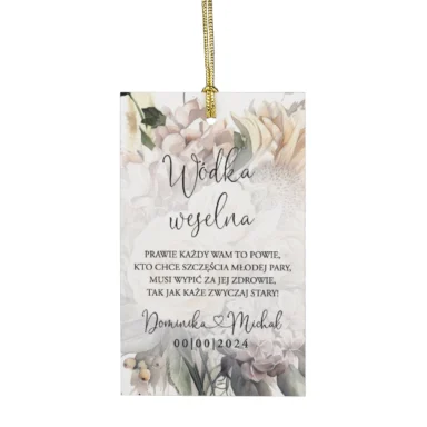 Zawieszki do zaproszeń z kalką i nitem w31