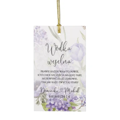 Zawieszki do zaproszeń z kalką i nitem w62