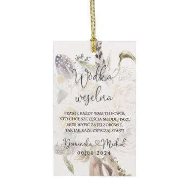 Zawieszki do zaproszeń z kalką i nitem w71