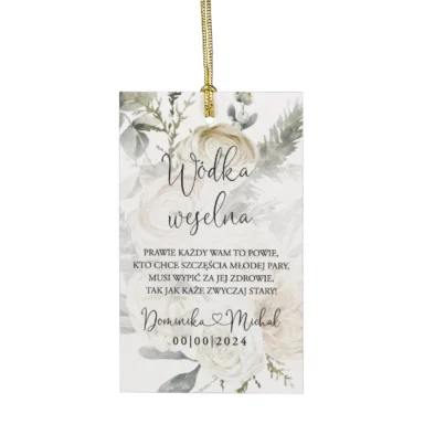 Zawieszki do zaproszeń z kalką i nitem w85