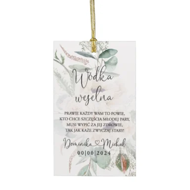 Zawieszki do zaproszeń z kalką i nitem w89