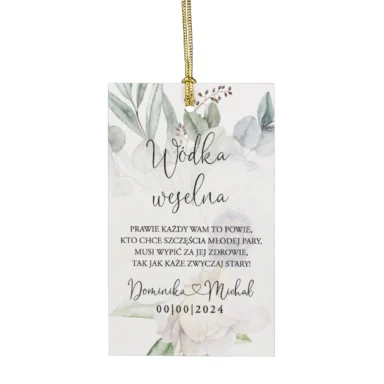 Zawieszki do zaproszeń z kalką i nitem w91