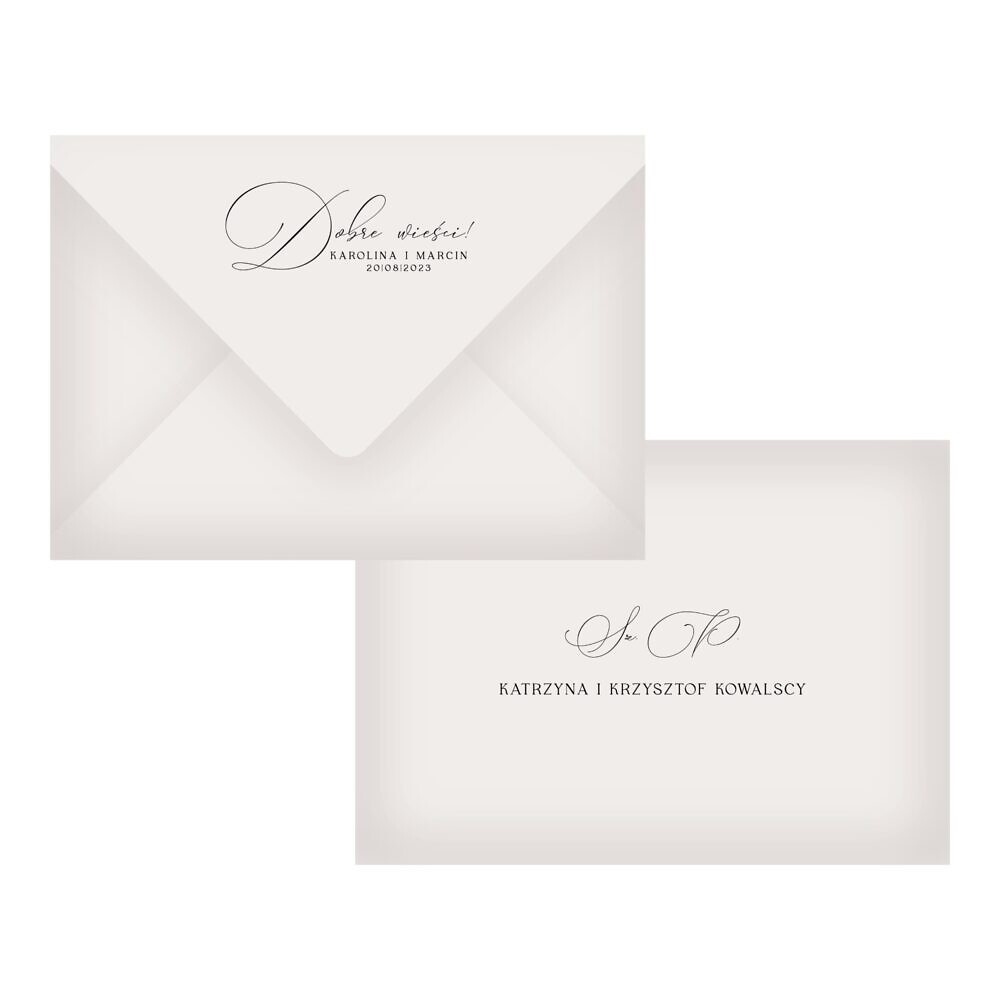 jednolity wzór na klapie i personalizacja na froncie