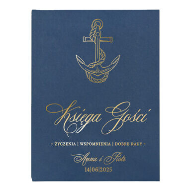 Księga gości złota kotwica