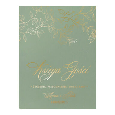 Księga gości złote listki