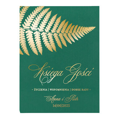 Księga gości złota paproć