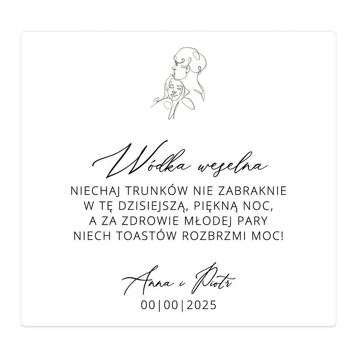 Naklejki na alkohol Misty w102