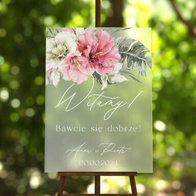 Tablica powitalna szroniona Misty w10, rozmiar do wyboru