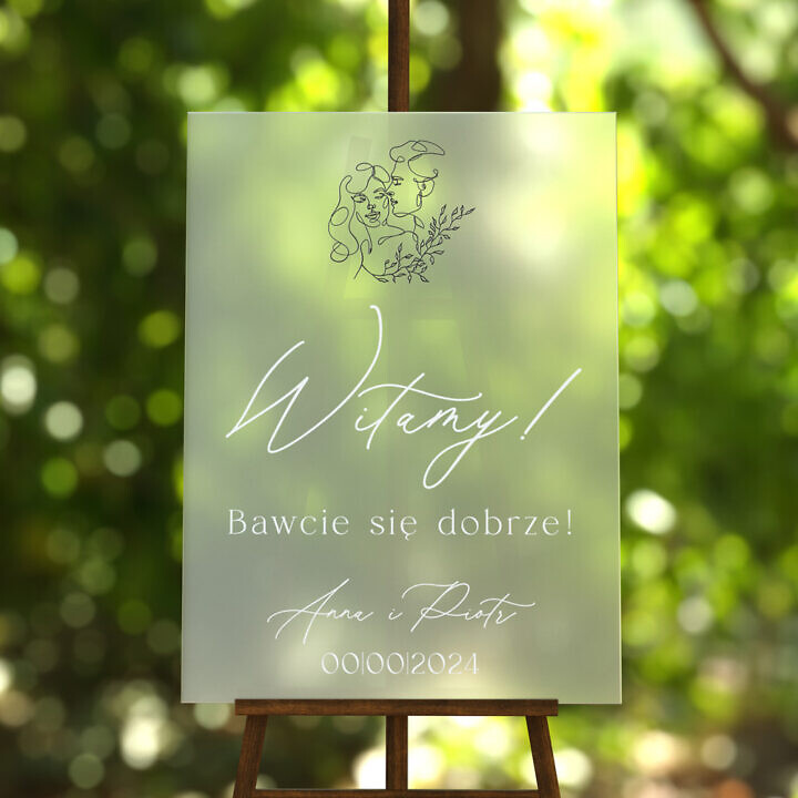 Tablica powitalna szroniona Misty w103, rozmiar do wyboru