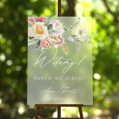 Tablica powitalna szroniona Misty w18, rozmiar do wyboru