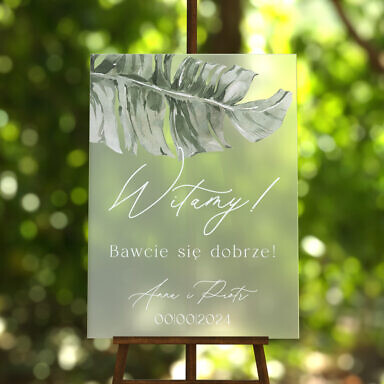 Tablica powitalna szroniona Misty w22, rozmiar do wyboru