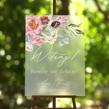 Tablica powitalna szroniona Misty w23, rozmiar do wyboru