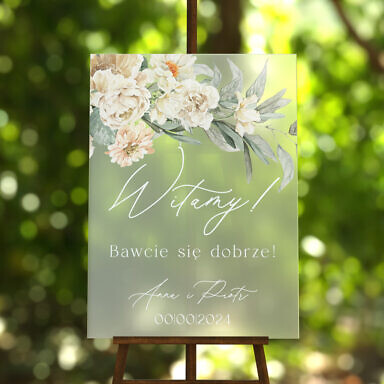 Tablica powitalna szroniona Misty w24, rozmiar do wyboru