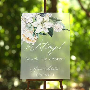 Tablica powitalna szroniona Misty w28, rozmiar do wyboru