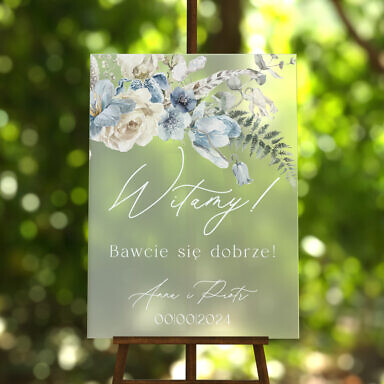 Tablica powitalna szroniona Misty w36, rozmiar do wyboru